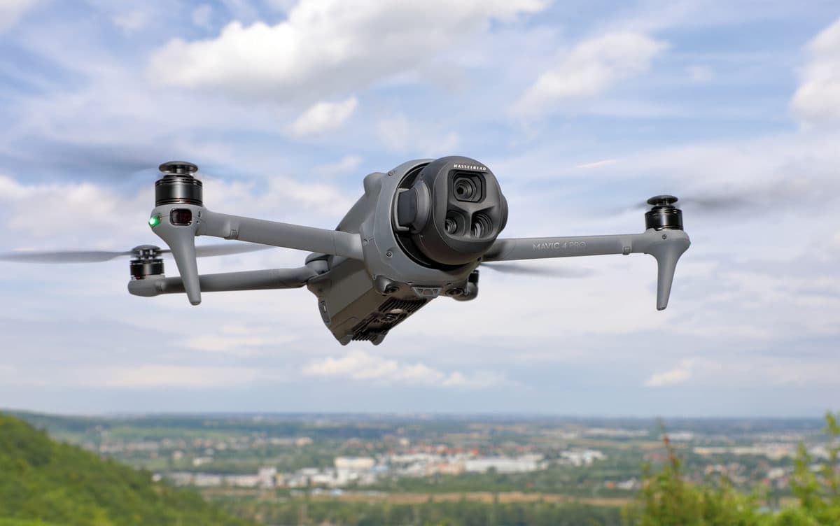 DJI Mavic 4 Pro drone in flight
